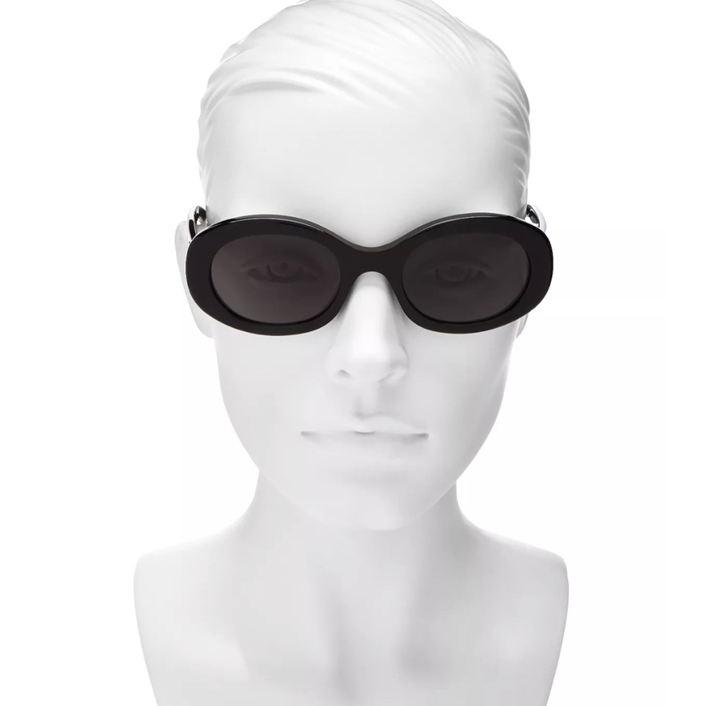 Celine Triomphe Sunglesses; black with gold logo - Picture 3 of 3